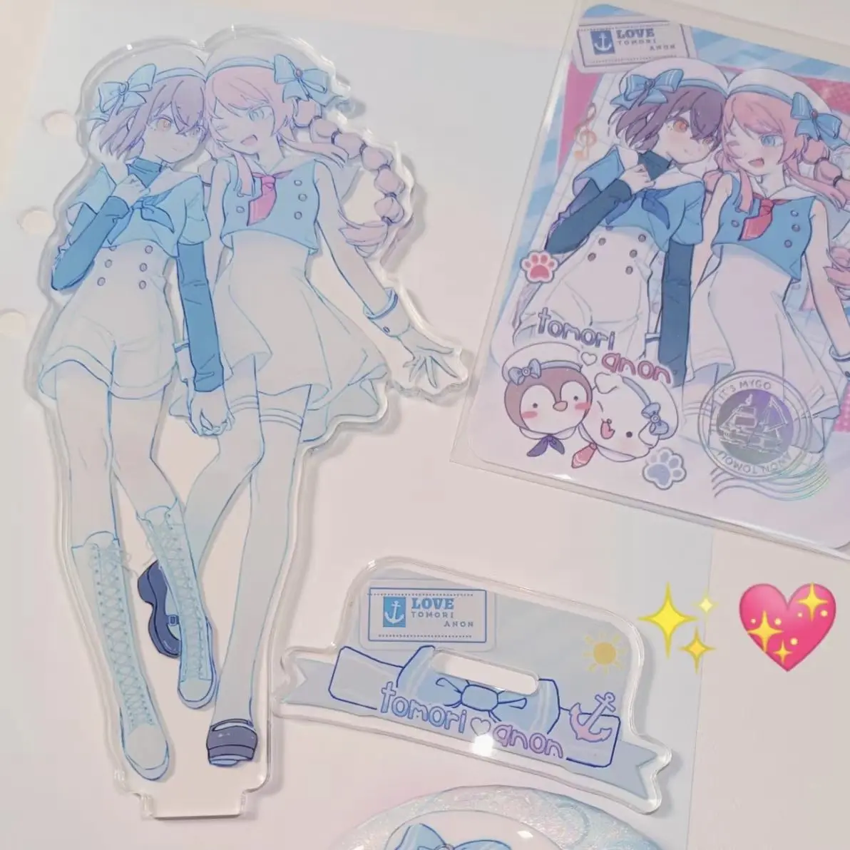 BanG Dream Anon Chihaya Badge Acrylic Standing Sign Anime Cute Cartoon Xmas Ornament Originality Personality Acrylic Bracket