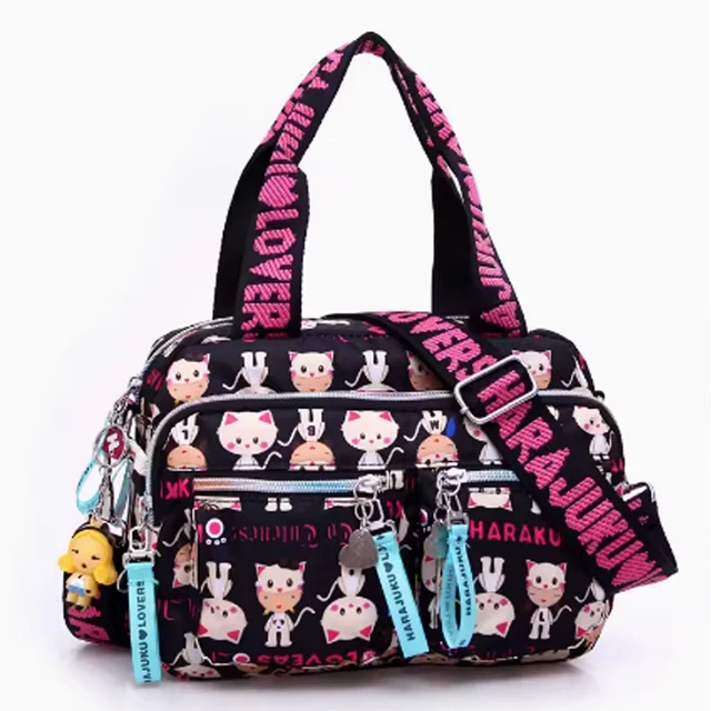Damska torba Crossbody płócienna na co dzień Oxford tkanina Messenger pojemna torba portfel wielofunkcyjny wodoodporne torby na ramię