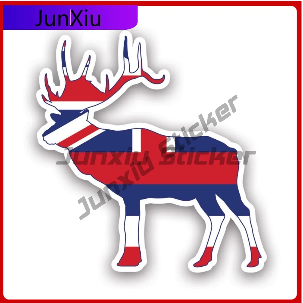 

Street Hawaii Deer Shaped Flag Sticker Uv Protected Decalsv2 Hi Stag Hunter Hunting Archery Antlers Outdoors Explore Wild