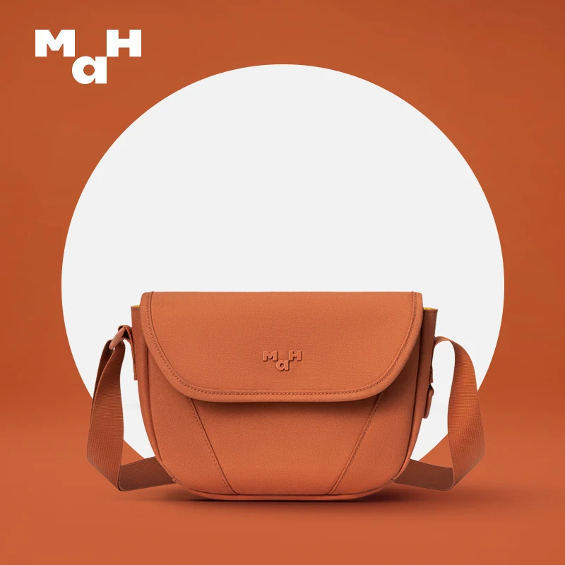 MAH 2022 Female Summer Bag New Fashion Single Shoulder Messenger Bag Original Niche Japanese Simple Saddle Bag