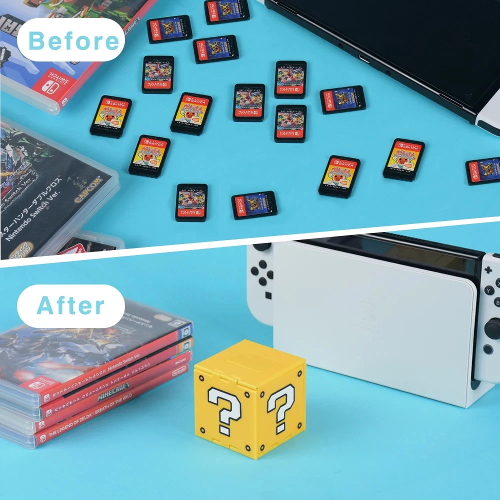 16 Slots Foldable Game Cards  Case Cube Box for Switch Game Card Portable Collect Box Switch/Lite/OLED Game Card Storage Box image 3