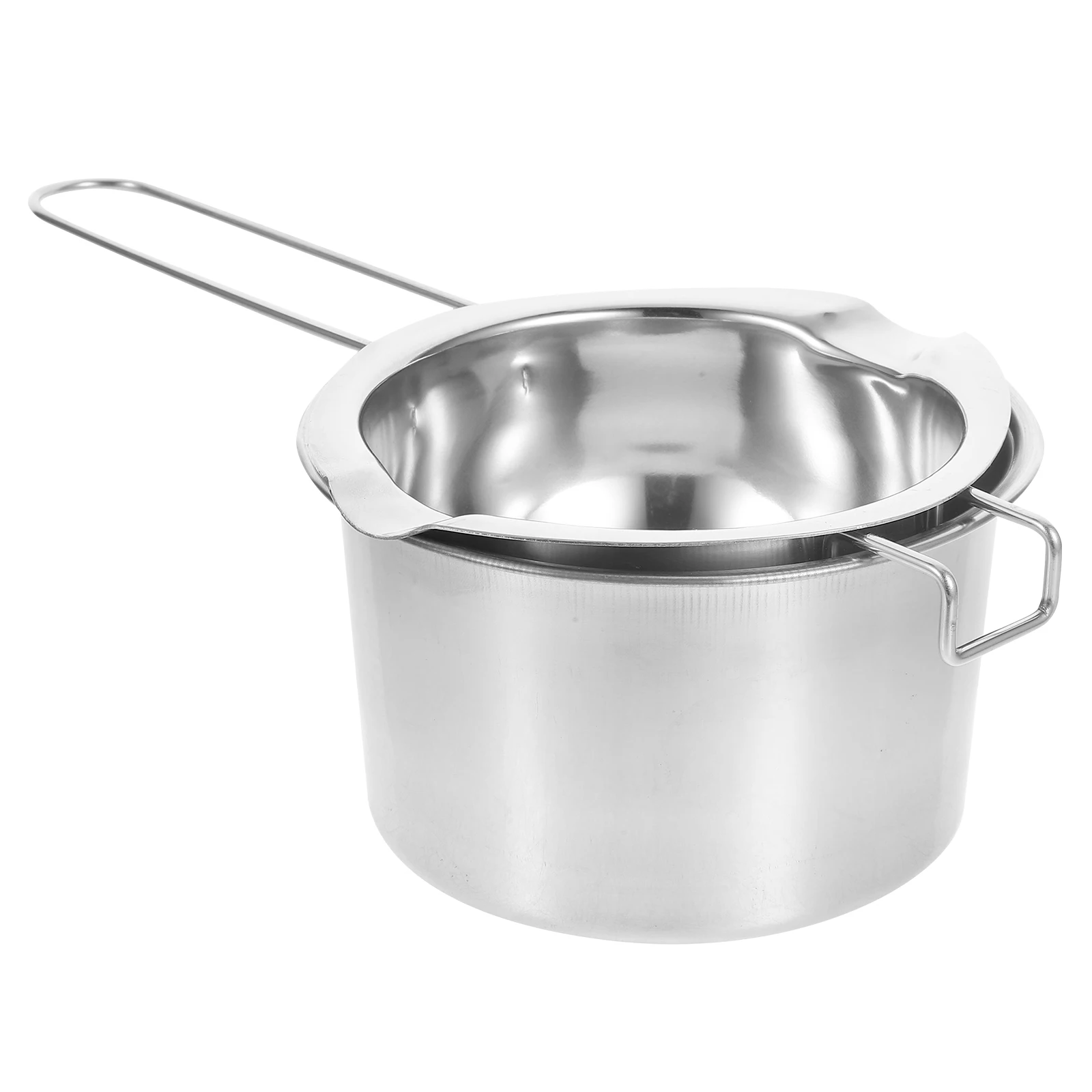 

2pcs Wax Melting Pot Set Heat Resistant Containers Stainless Steel Practical DIY Craft Tools Metal Sealing