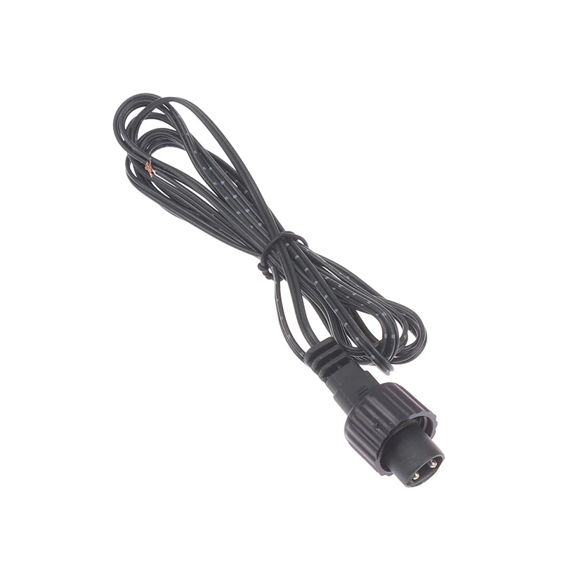 New 2Pin LED Connector Male 2Meters Black 2Pin Plug Connector Wire 1/3/5/pcs Waterproof Extension Cable For Solar Panel