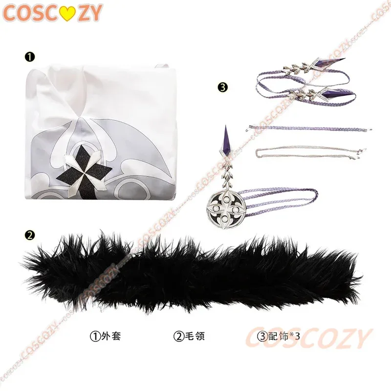 AAA 2025 Genshin Impact Arlecchino The Knave, новый плащ для косплея, униформа, накидка, одиннадцать Fatui Harbingers, костюм на Хэллоуин O