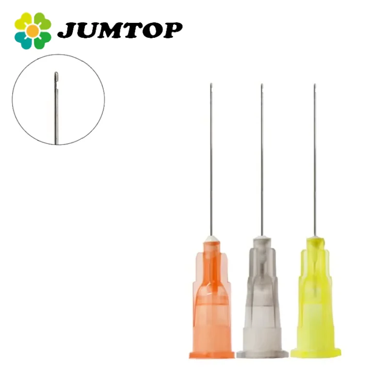 JUMTOP الأسنان إندو حقنة قناة الجذر غسل إبرة تلميح نهاية مغلقة الجانب ثقب إندو الري إبرة تلميح مواد طب الأسنان