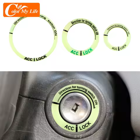 Universal Car Key Ring Sticker Luminous Ignition Switch Cover for Chevrolet Cruze Aveo Captiva Orlando Epica Sail Sonic for Opel