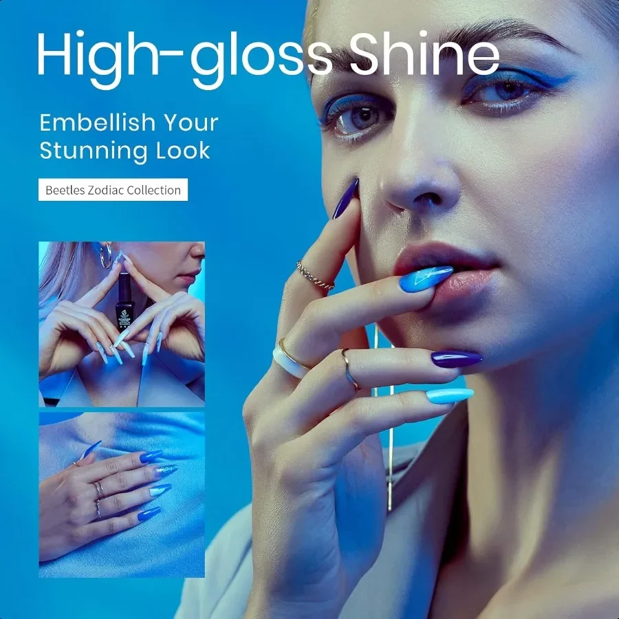 Coccinelles Vernis à ongles gel bleu Aquarius Holy Water Collection Vernis gel Cadeaux pour femmes