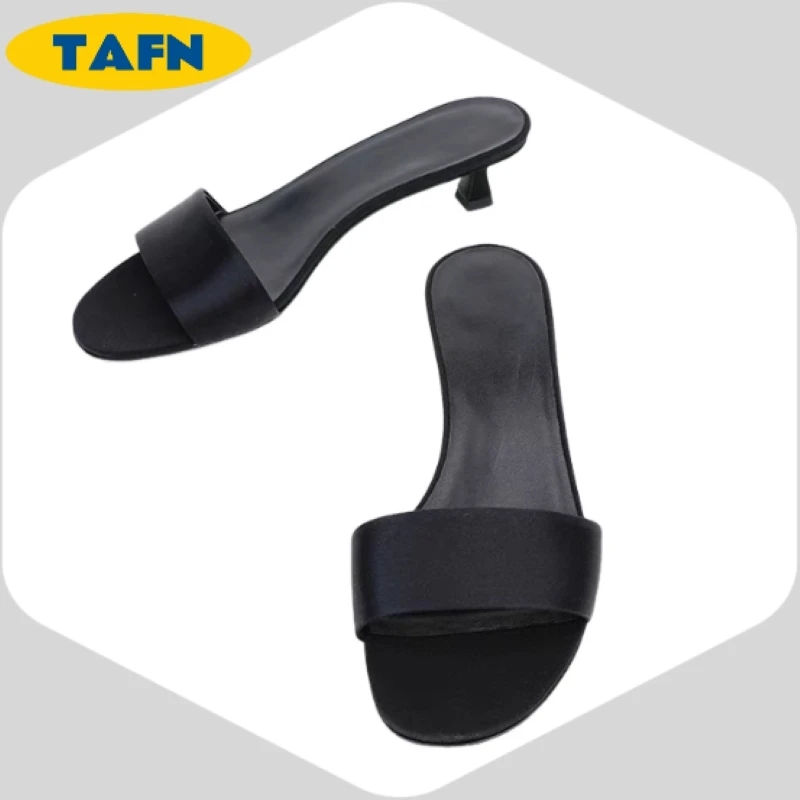 

Сандалии на одном ремешке, усовершенствованная текстура, модные, удобные, минималистичные, элегантные, высококачественные, универсальные, на среднем каблуке, красивые, A40215