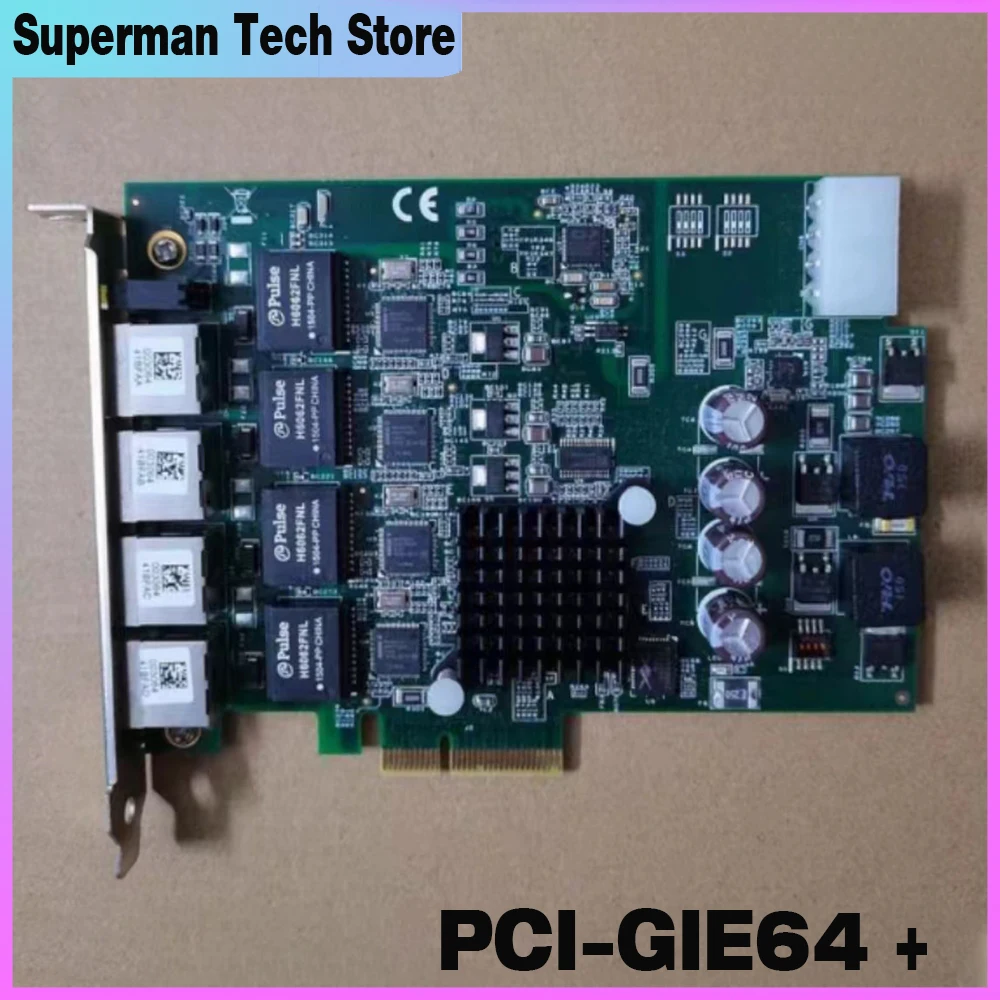 For ADLINK Pcle-GIE64+ 51-18519-0A40 Industrial camera image acquisition card PCI-GIE64 +