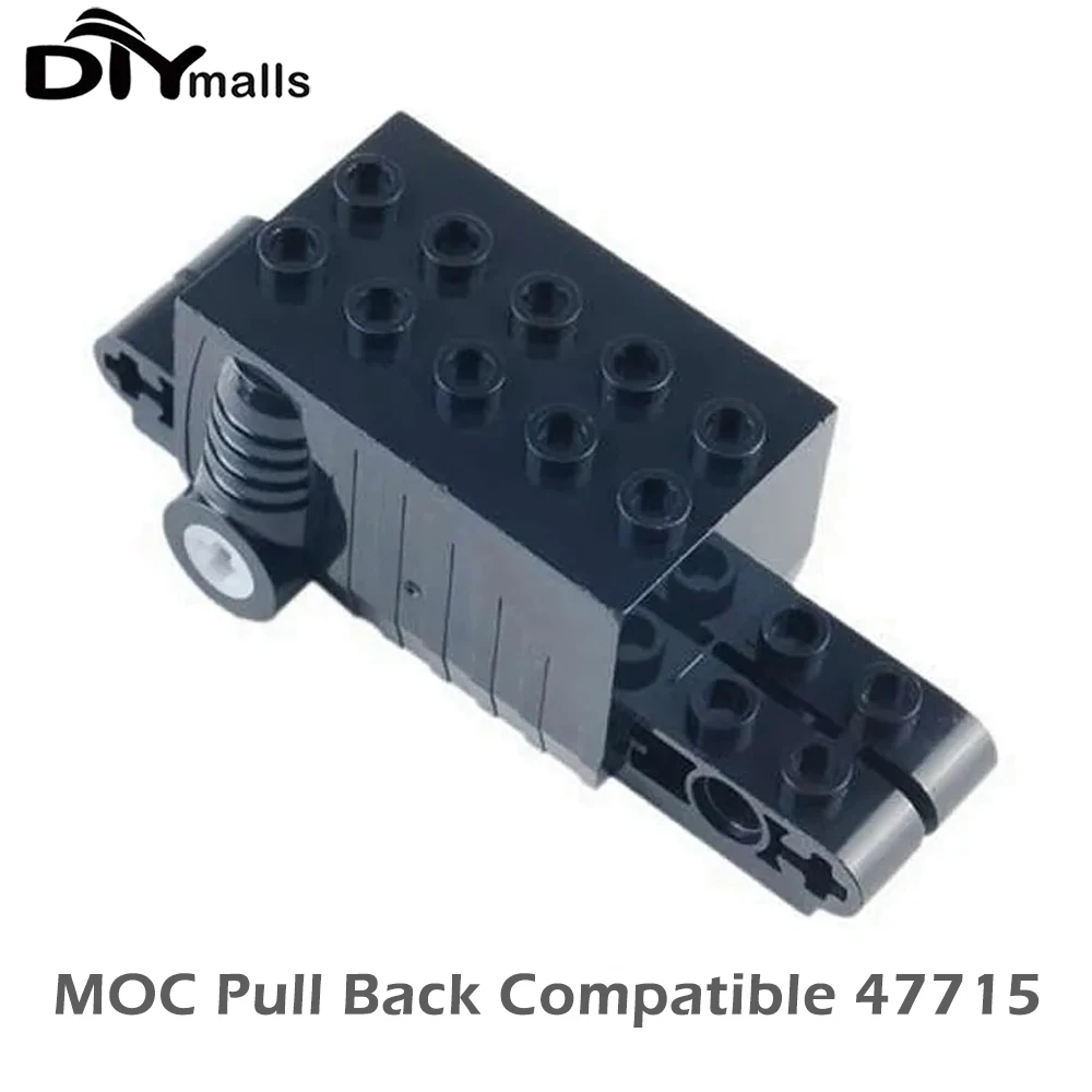 

MOC Pull Back Motor 9x4x2 2/3 Building Blocks 47715c01 Motorcycle Racers Inertia Cars Mechanical Parts Compatible with legoeds