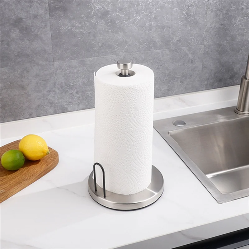 A44F-حامل المناشف الورقية كونترتوب مع التخميد مناسبة للمطبخ والحمام حامل المناشف الورقية العمودي مع قاعدة