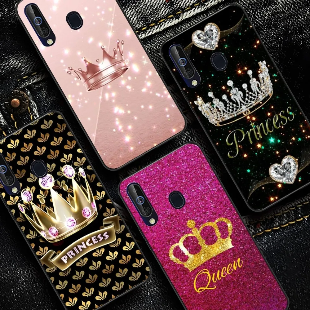 Diamond Crown Phone Case For Samsung A 10 11 12 13 20 21 22 30 31 32 40 51 52 53 70 71 72 73 91 13 shell