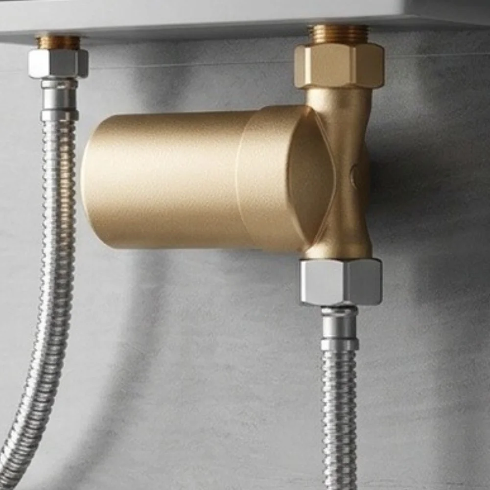 High-Temperature Rated Copper Water Heater Scale Inhibitor Filter 77 mm x 90 mm x 46 mm Waterproof Construction