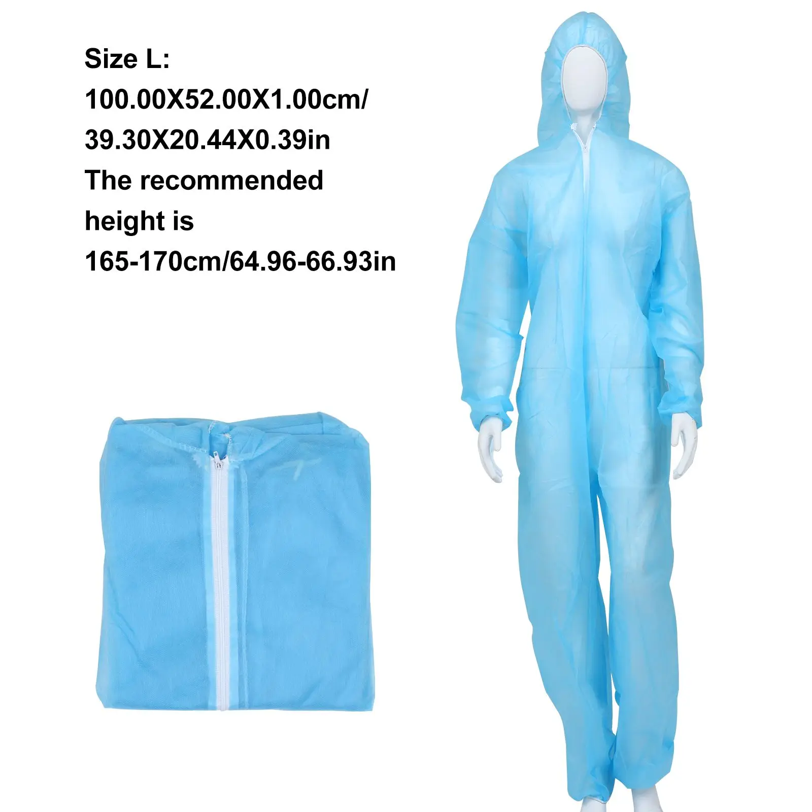 Protective Work Clothes Disposable Nonwoven Full Coverage Lightweight Long Isolation Clothing Dust Prevention Cleaning