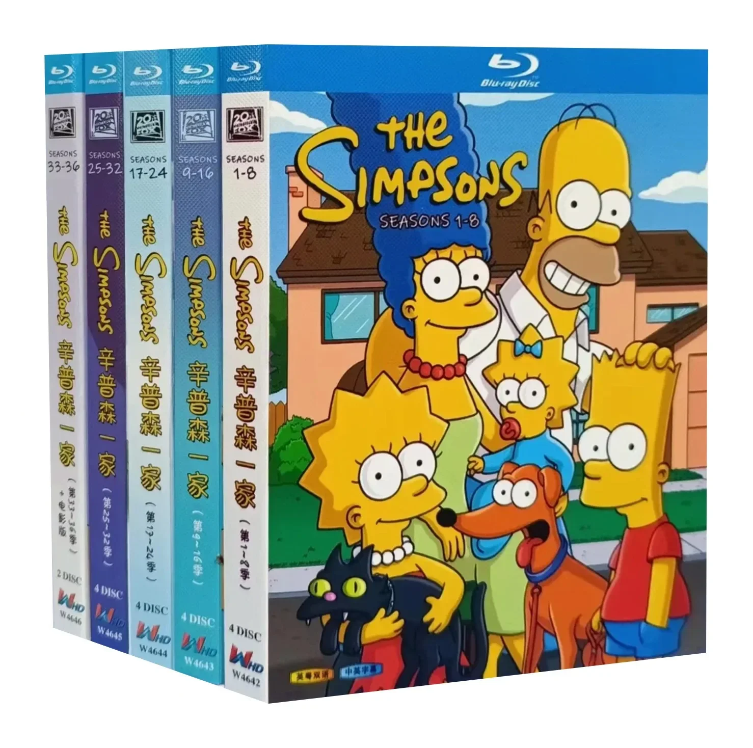 The Simpsons Season 1-36 (1989-2024)BD 18-Disc All Region Free New Box Set Blu-ray Disc High Definition BD