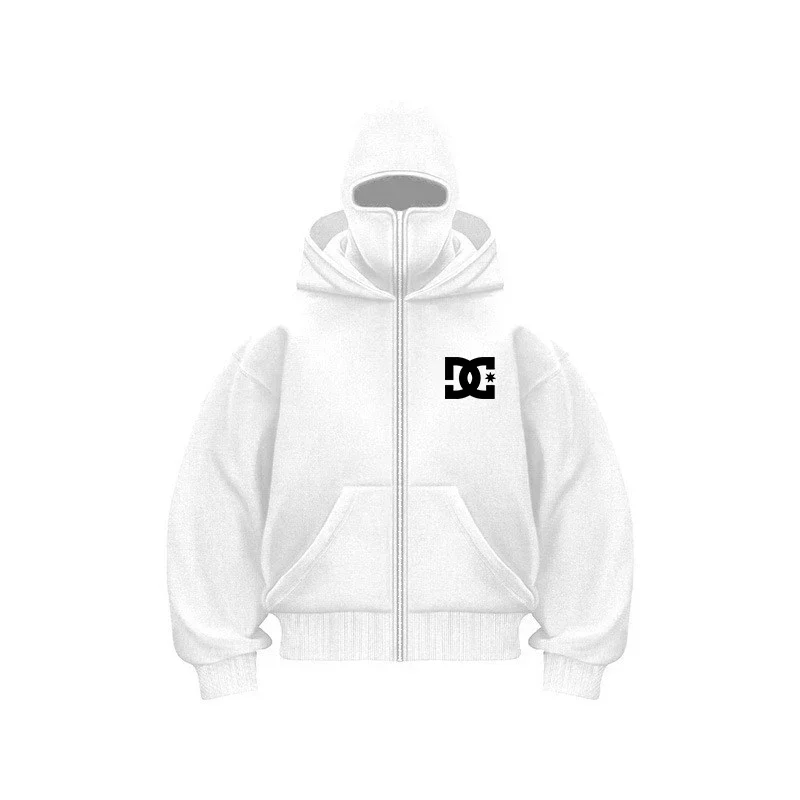 

New men's autumn and winter 2025 collection, double-layered hooded sweatshirt, hip-hop sweatshirt for men to disguise