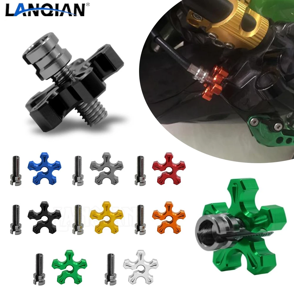 

For Kawasaki Z900 RS Z650 Z500 Z400 Z800 Z1000R Z1000SX Versys 650 2025 M10 M8*1.25 Motorcycle Clutch Cable Wire Adjuster Screw