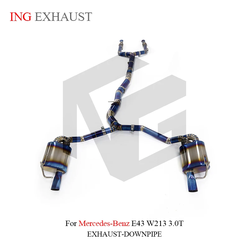 

ING Titanium Alloy Catback Performance Exhaust for Mercedes BENZ E43 W213 3.0T Car Accessories remote Valve Vehicle tools System