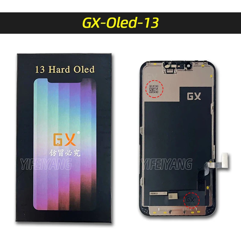 GX AMOLED LCD Screen for iPhone, Digitizer Assembly, 100% GX, XS MAX, XR, 11 OLED,12 13 pro Best GX Hard OLED