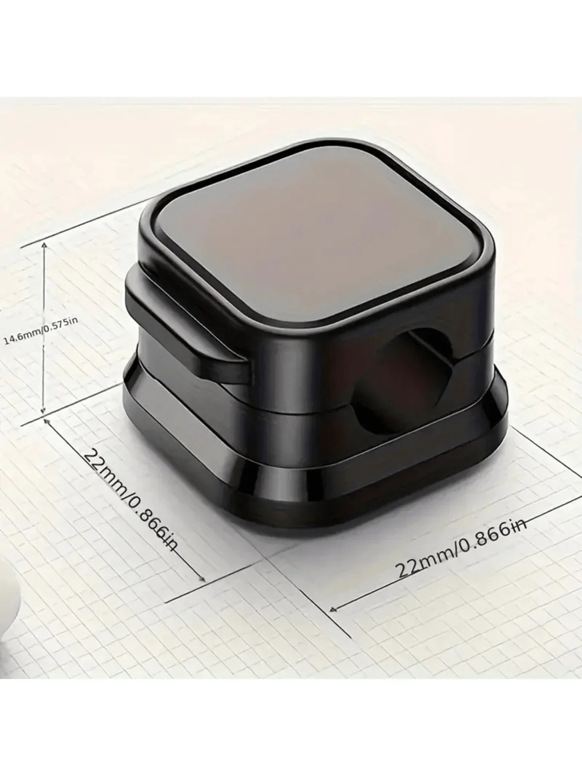 6 قطع من مشابك تنظيم الحبل المغناطيسي PVC - لاصق قوي، حامل كابل بدون مثقاب لإدارة أسلاك المكتب والمنزل والمكتب، متعدد الأشعة فوق البنفسجية #5