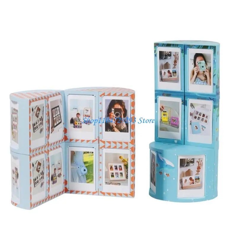 

Y2GD Photo Combination Cube Photo Frame for 3inch Pictures Easy to Use Display