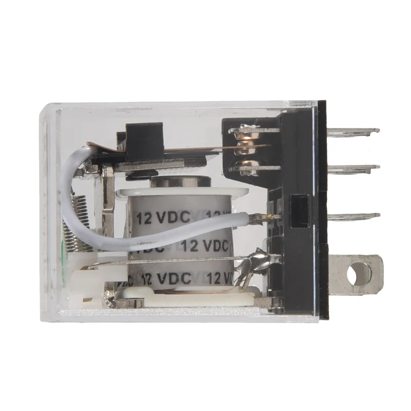 

ABUO-5X Катушка 12 В постоянного тока 10 А 240 В переменного тока 28 В постоянного тока DPDT Электромагнитное реле JQX-13F2Z