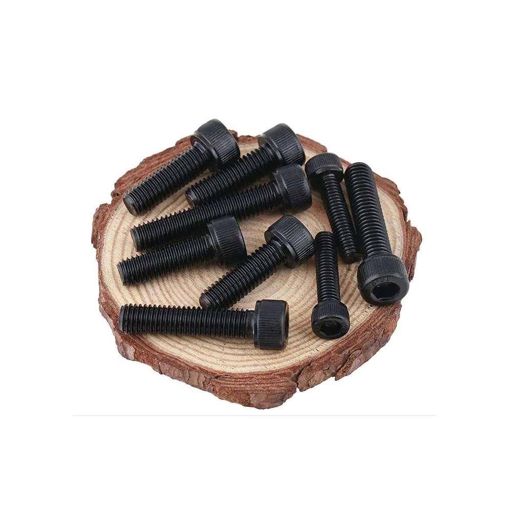 1/20pcs M3 M4 M5 M6 M8 M10 M12 M14 M16 Left Hand Rotate Thread Black 12.9 Grade Steel Allen Hex Hexagon Socket Head Screw Bolt