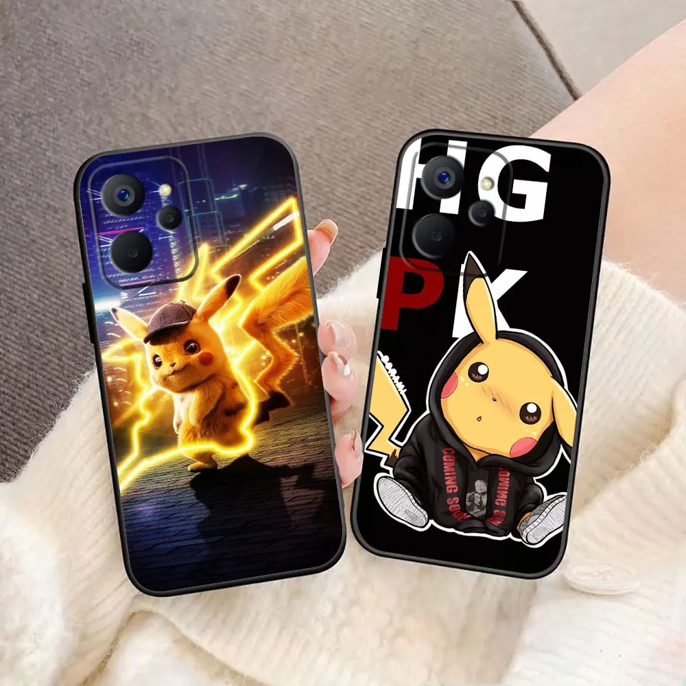 P-Pikachu ليتل ديناصور السلاحف جراب هاتف ل Realme 5 6 7 C11 C20 C30 C33 C35 C53 C55 C63 C65 C71 C75 GT NEO 2 NARZO 50 #3