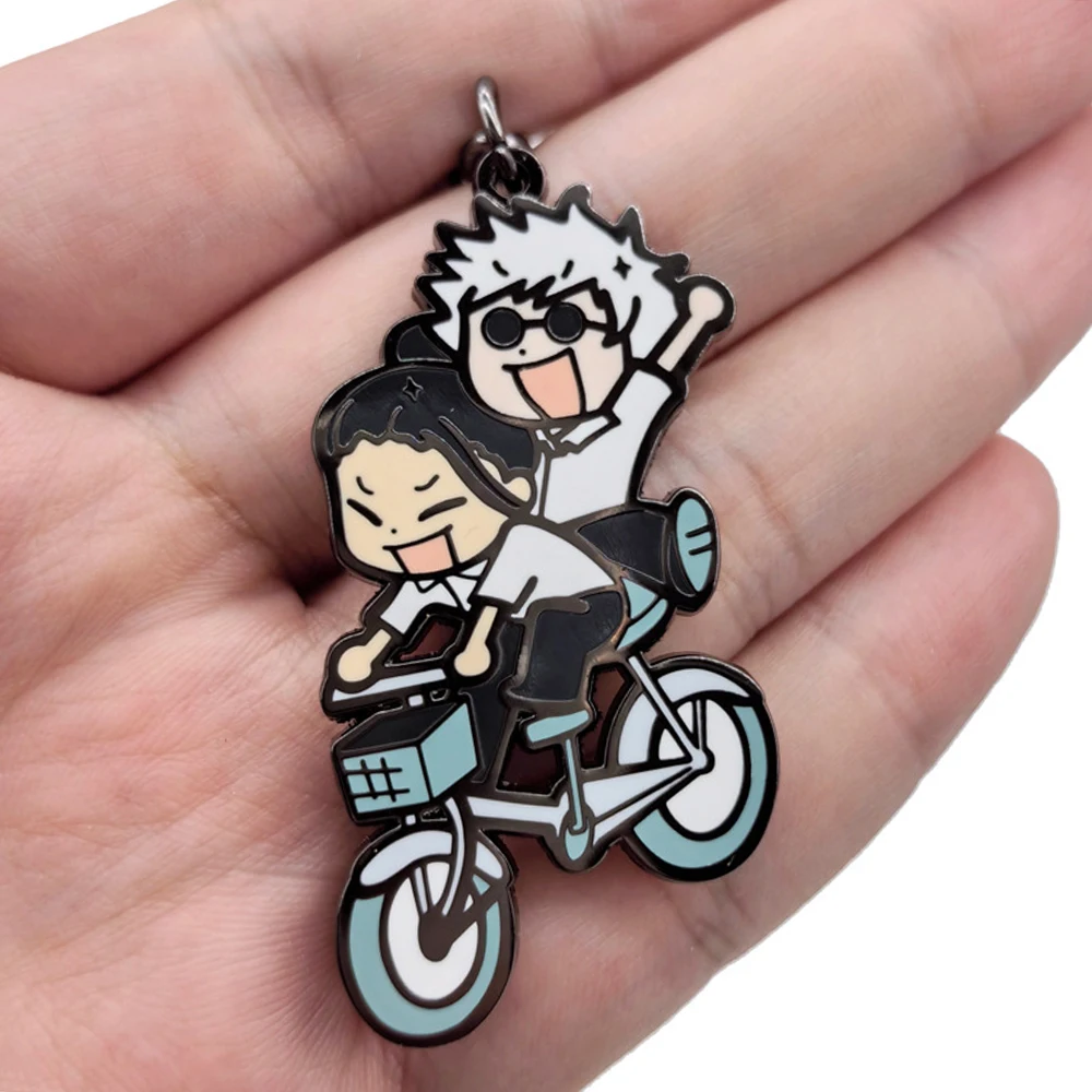 Fashion Anime Jujutsu Kaisen Necklace Gojo Satoru Geto Suguru Cartoon Character Pendant Backpack Car Keychain Gifts