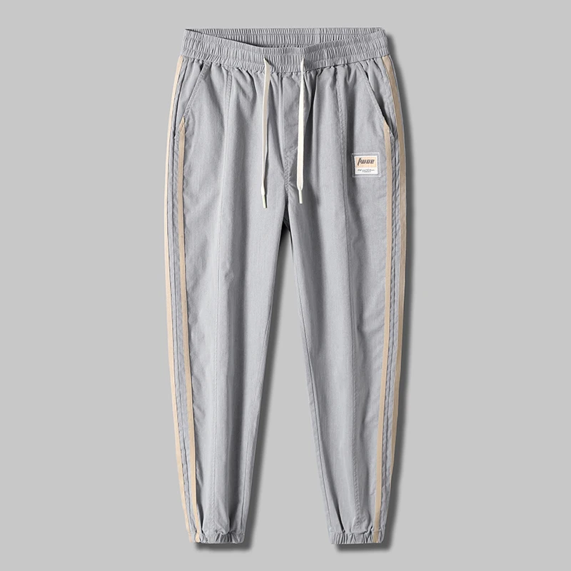 

Autumn Winter Classic Vintage Jeans Men Fashion Denim Trouser Unisex Straight Casual Pant Regular Slim Fit Drawstring Sweatpants