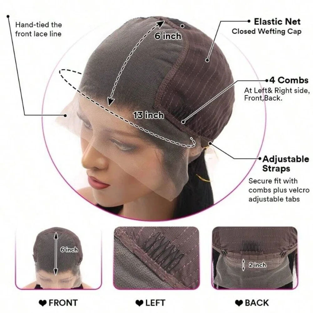 42 بوصة 13x6 كامل أمامي حقيقي HD شعر مستعار دانتيل غير مرئية HD الدانتيل الجبهة الباروكات شعر الإنسان قبل قطعها ابيض عقدة 250% الكثافة