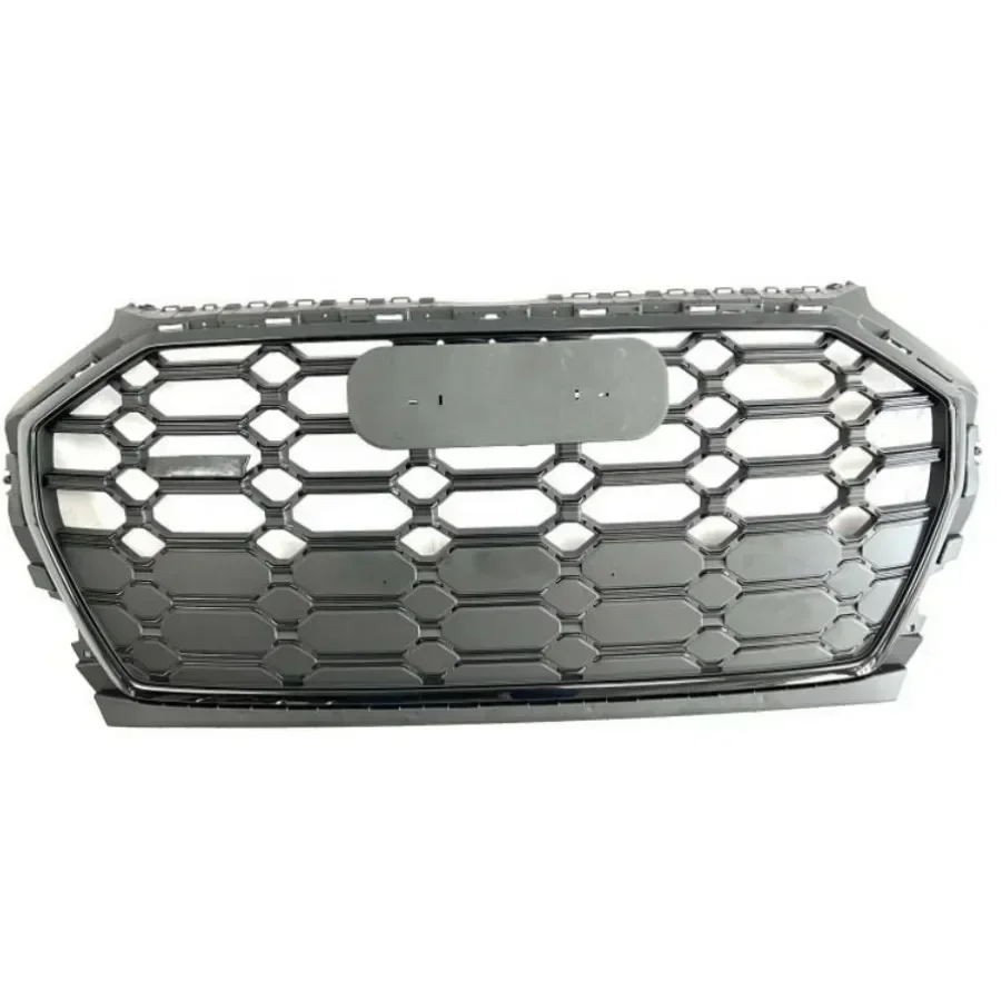 For RSQ5 Style Front Sports Hexagonal Mesh Honeycomb Cover Black Grill for Audi Q5/SQ5 2021-2022 Auto Parts For SQ5 Style