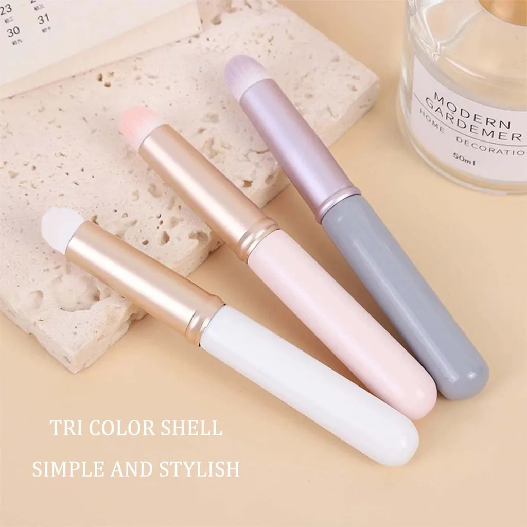 Soft lip brush Cap concealer brush like fingertip Q soft lipstick makeup brush round tip easy to apply
