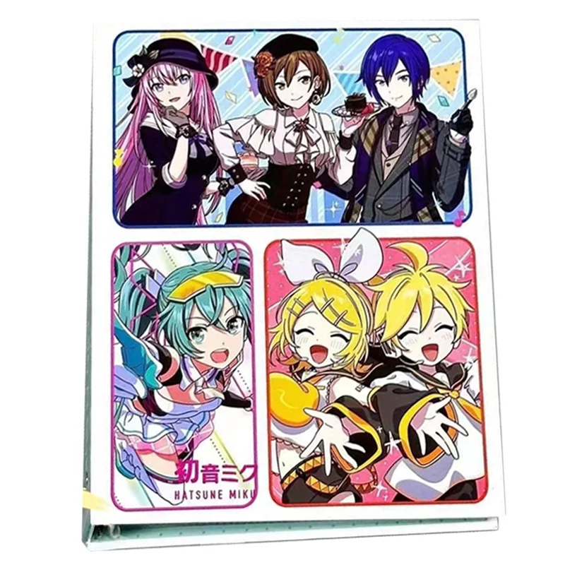 

160 PCS Japanese Cartoon Anime Virtual Idol Hatsune Miku Card Paper Album Map Letter Folder Binder Game Cards Collection Gifts