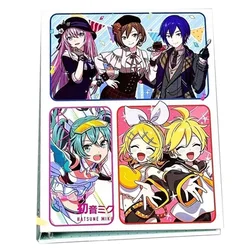 160 PCS Japanese Cartoon Anime Virtual Idol Hatsune Miku Card Paper Album Map Letter Folder Binder Game Cards Collection Gifts