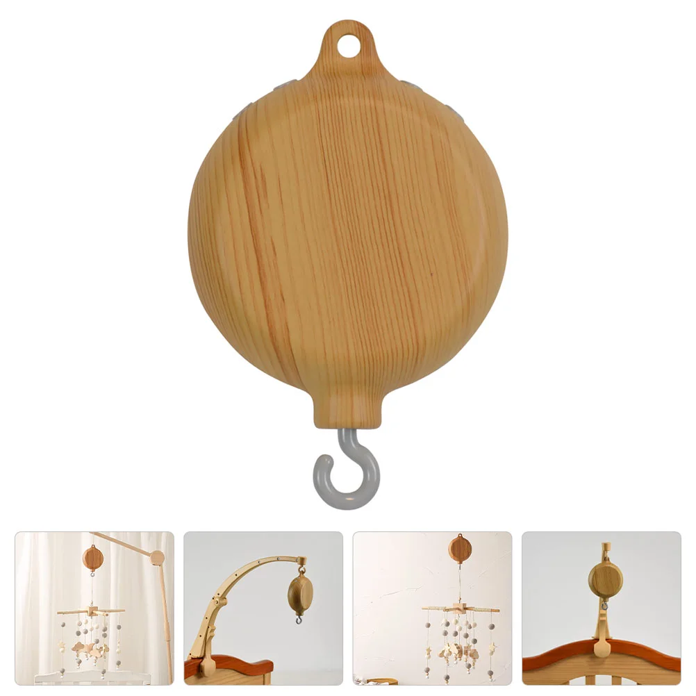 Bed Hanging Musical Bell Kids Playset Cots for Baby Interactive Toy Pendant The Crib Toys Light Brown Pom Plastic Child