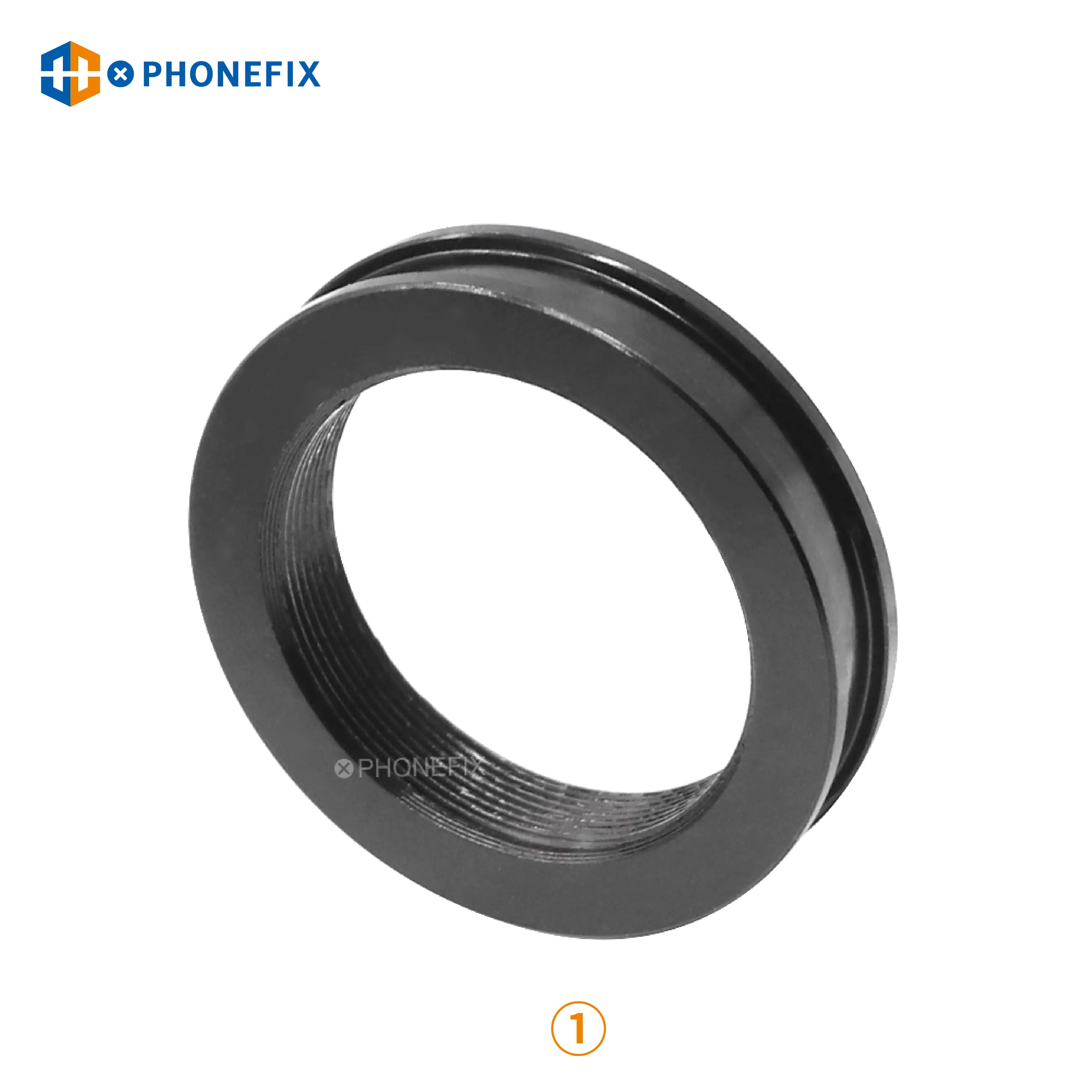 Adaptador simul-focal trinocular, adaptador de microscópio estéreo com anel para montagem de câmera e tubo de 38mm a 27.2mm