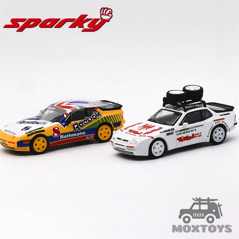 

Sparky Tiny Exclusive 1:64 944 Turbo 1987 & Turbo Cup 1988 two cars set Diecast Model Car