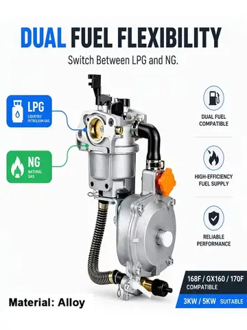 Dual-Fuel-Carburetor-LPG-NG-Conversion-Kit-Fit-GX160-GX200168F-170F-3KW-5KW-Generator-Lawn-Mower-Chainsaw-Replacement-Parts