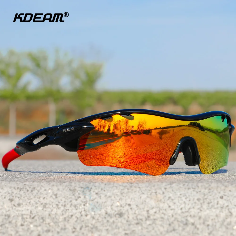 KDEAM Men's Comfort and Performance Polarized Sunglasses Sports TR90 Frame Materials Sun Glasses Impact Protection KD666