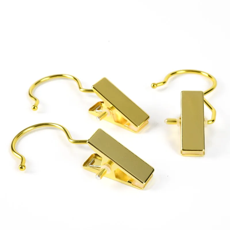 

3pcs Factory Price Luxury Multifunction Shiny Gold Metal Hanger Single Hooks for Boutique