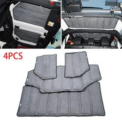 Headliner Roof Heat Insulation Sound Deadener Cotton Kits Fits for Jeep JK 2012-2017 Jeep Wrangler 4 Door Interior Accessories