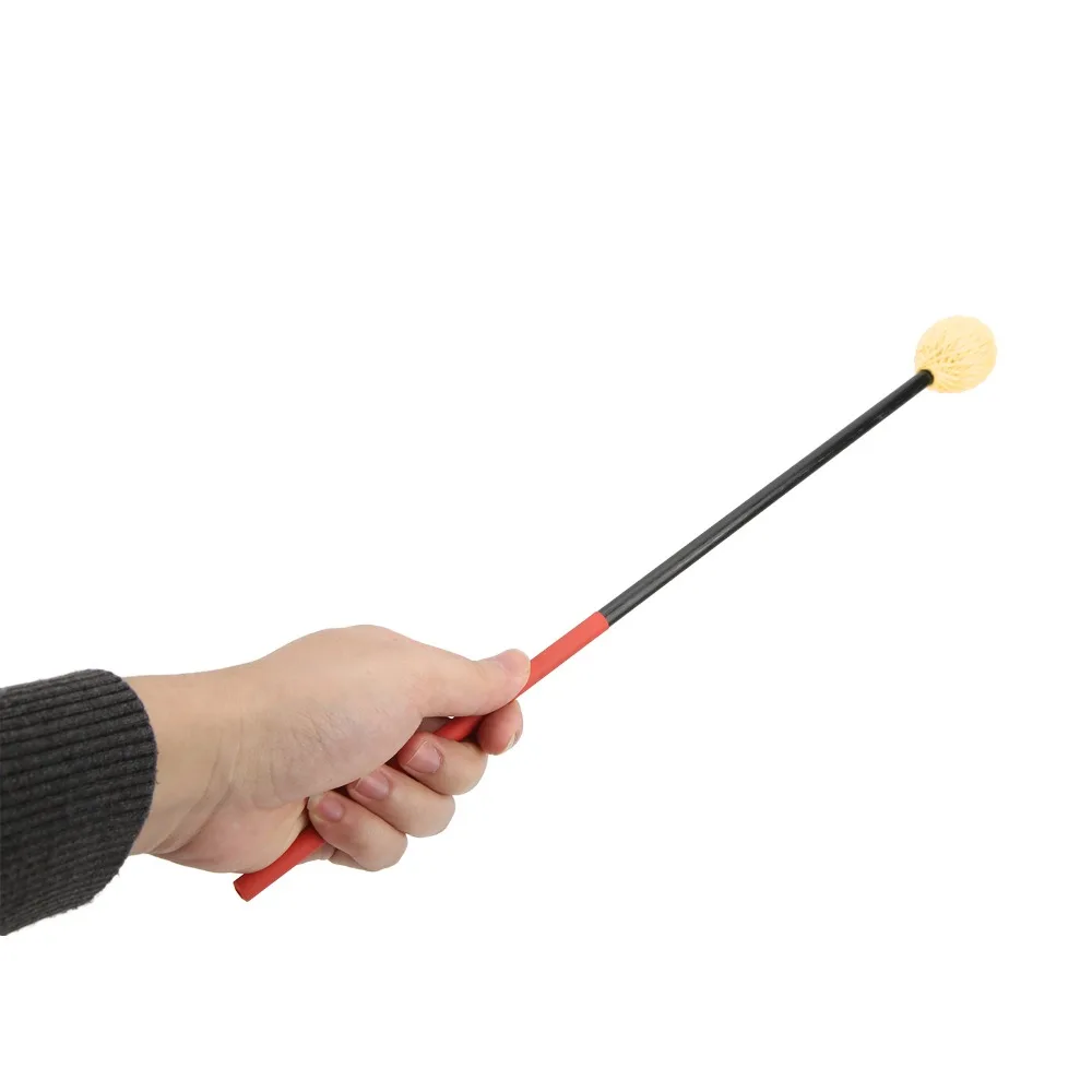 Carbon Fiber+Cotton Thread Marimba Mallets Yellow Black And Red Comfortable Hand Feeling Percussion Mallets Drum Stick Mallet