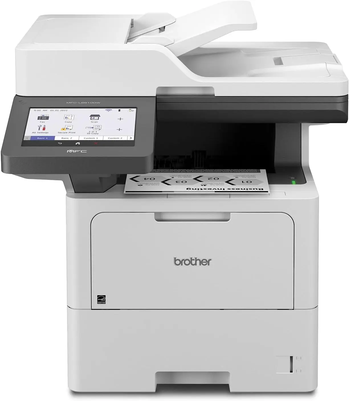 

Brother MFC-L6810DW Enterprise Monochrome Laser All-in-One Printer, Large Paper Capacity, Wireless Networking, Advanced Security