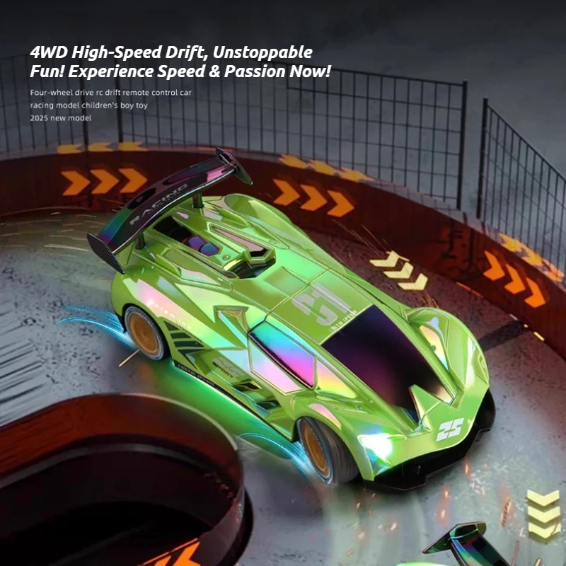 

2.4G 4WD High Speed Drift RC Car Full Proportional Remote Control Racing Car Rechargeable Kids Toy Vehicle for Boys Gift