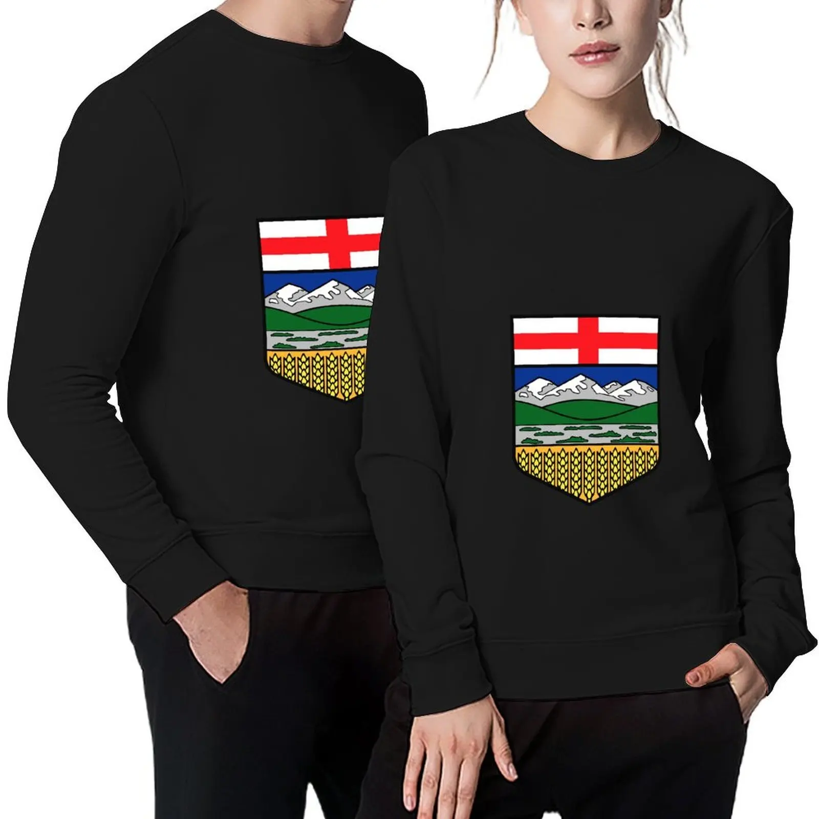 

Flag of Alberta Pullover anime clothing mens designer clothes men clothing fashion men winter man sweatshirt