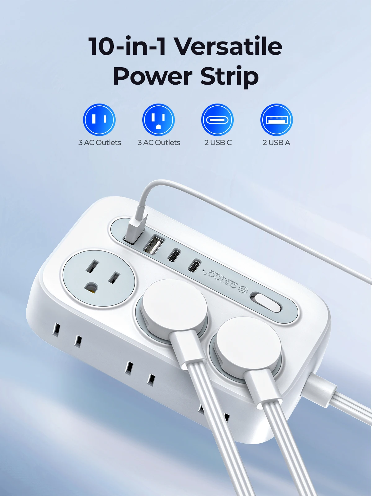 ORICO 멀티 사이즈 익스텐션 코드 멀티탭, 6 소켓 - Outdoor Usb Power Strip 리뷰 및 가격