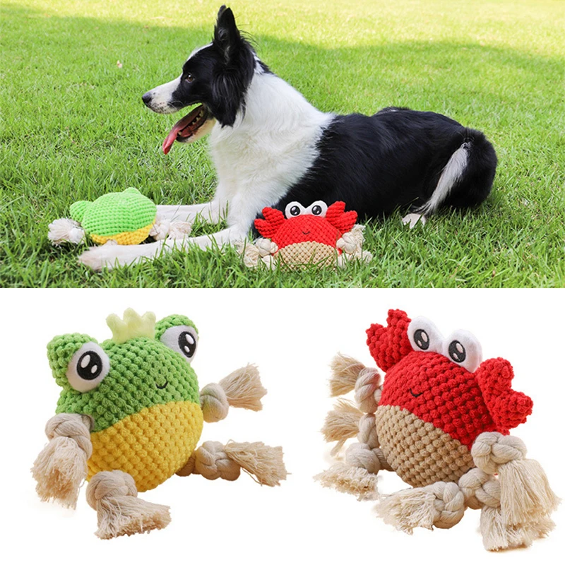 Strong Corduroy Big Dog Chew Toys Cute Cartoon Pet Toy with Squeak for Medium Large Dogs Border Collie Weimaraner Pet Supplies