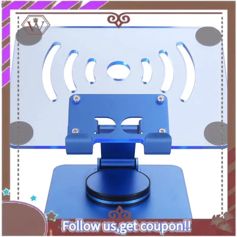 ABBG-360 °   حامل تابلت دوار قابل للتعديل حامل سطح المكتب من الأكريليك المحمول للأجهزة اللوحية حتى 12.9 بوصة درجة مئوية