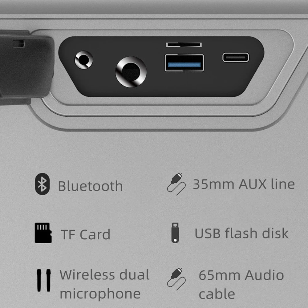 KING MAX 140 واط عالية الطاقة سمّاعات بلوتوث في الهواء الطلق المحمولة الثقيلة باس مقاوم للماء TWS اللاسلكية المسرح المنزلي ستيريو الصوت العمود